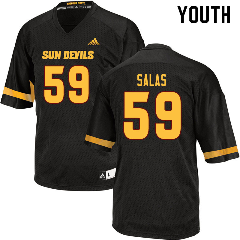 Youth #59 Marco Salas Arizona State Sun Devils College Football Jerseys Sale-Black - Click Image to Close